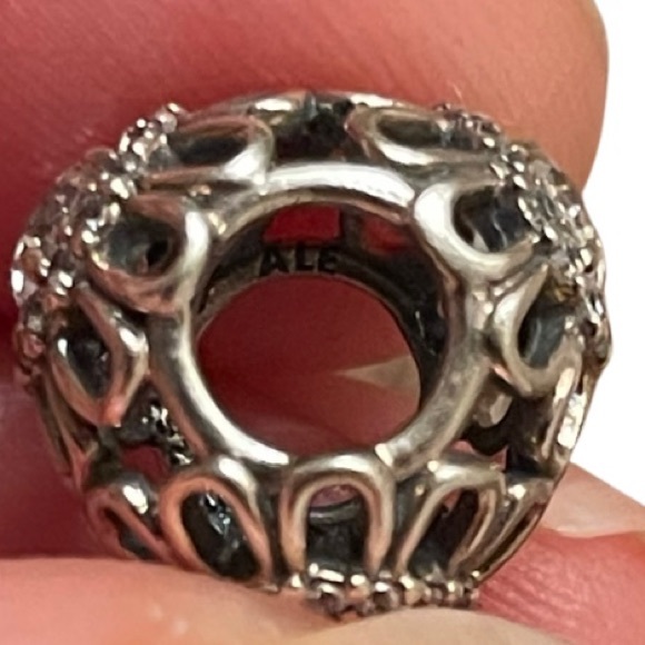 2 Authentic Pandora Floral Brilliance Charm CZ 925 Sterling Silver. - Picture 3 of 5